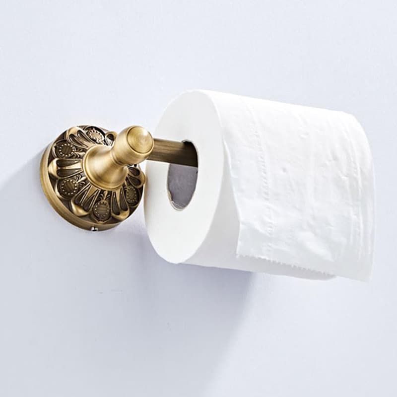 Brass Towel Ring — Frosted Finish