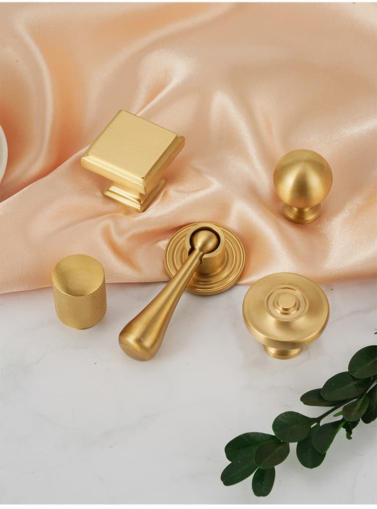 Solid brass cabinet handles