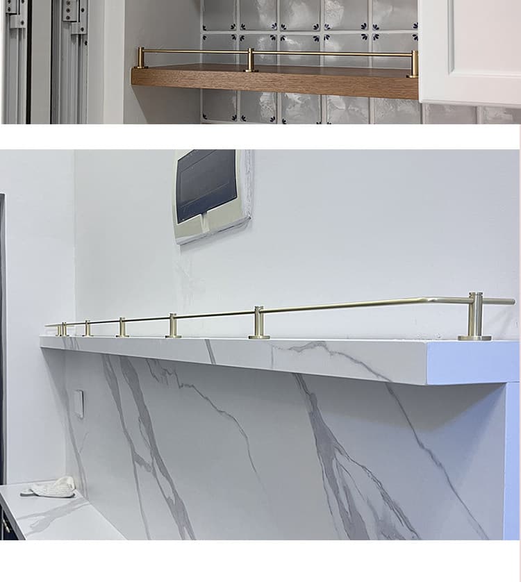 Brass Shelf Guard — Kitchen Set